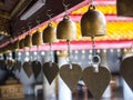 Bell of mind in Buddhist temple Royalty Free Stock Photo