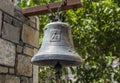 The bell of monastery of Mother Mary Vidiani in Crete. Greece Royalty Free Stock Photo