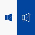 Bell, Off, Silent, Twitter Line and Glyph Solid icon Blue banner Line and Glyph Solid icon Blue banner