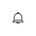 Bell outline icon vector, Alarm, notification icon.