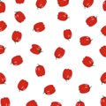 Bell peper pattern, background vector illustration