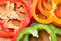 Bell pepper abstract background Royalty Free Stock Photo