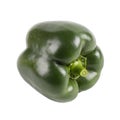 Bell pepper, big green, perfect isolate on a white background