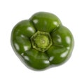 Bell pepper, big green, perfect isolate on a white background