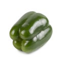 Bell pepper, big green, perfect isolate on a white background
