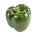 Bell pepper, big green, perfect isolate on a white background