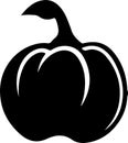 bell pepper Black Silhouette Generative Ai Royalty Free Stock Photo