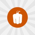 Bell pepper isolated icon. vegetables design element Royalty Free Stock Photo