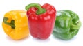 Bell pepper peppers paprika paprikas colorful vegetable food iso Royalty Free Stock Photo