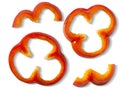 Bell pepper pieces Royalty Free Stock Photo