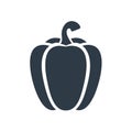 Bell Pepper Simple Icon Graphic Food Illustration Vegetables Vector Flat Design Element Royalty Free Stock Photo
