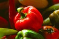 Bell Pepper Or Sweet Pepper Popular Hot And Spicy Vegetable Ingredient In Italian Pizza Or Salad Food
