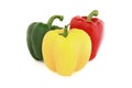 Bell pepper three colors Royalty Free Stock Photo