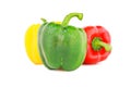 Bell pepper three colors Royalty Free Stock Photo