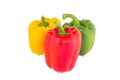 Bell pepper three colors Royalty Free Stock Photo