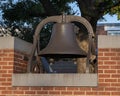 Bell placed on City Hall to alert the newly appointed volunteer Plano Fire Company in July, 1897.