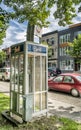 Bell public telephone Royalty Free Stock Photo