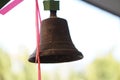 The bell is ringing Made of brass Royalty Free Stock Photo