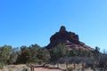 The Bell Rock Trail leading to the Bell Rock formation in Sedona, Arizona