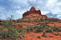 Bell Rock State Park with Schnebly Red Rock Sandstone Formation in the Southwest Desert Landscape near Sedona, Arizona Royalty Free Stock Photo