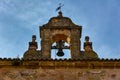 Bell on the roof of Ermita de San Roque. Siguenza, Spain.