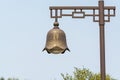 A bell shape streetlamp in the Putuoshan, Zhoushan Islands, Zhejiang Chinese characters: auspicious Royalty Free Stock Photo