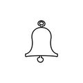 bell sketch icon. Element of education icon for mobile concept and web apps. Outline bell sketch icon can be used for web and mobi