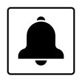 Bell solid Icon. Social media sign icons. Vector illustration isolated for graphic and web design