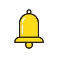 Bell sound alert isolated icon