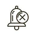 Bell sound alert isolated icon