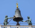 Bell of St. Marks Clock Tower in Venice Royalty Free Stock Photo