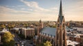 bell steeple church building Royalty Free Stock Photo