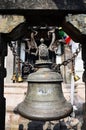 Ã Â¸ÂºBell in Swayambhunath Temple or Monkey Temple Royalty Free Stock Photo