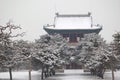 Bell temple after snow