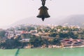 Bell in Tera Manzil Temple. Rishikesh