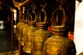 Bell with thai stlye in temple. Royalty Free Stock Photo