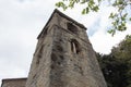 Bell tower at the ancient fortress of Montecatini Alto, Tuscany, Italy