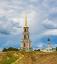 Bell tower in the ancient Kremlin of Ryazan. Russia.