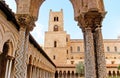 The bell tower through the arch Royalty Free Stock Photo