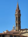 Bell Tower of the Badia Fiorentina Church, Florence, Italy Royalty Free Stock Photo