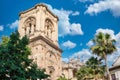 Bell tower of the Basilica Cathedral of Granada of Renaissance and Baroque style XVI century, Spain Royalty Free Stock Photo