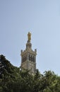 The Bell Tower of Basilica Notre Dame de la Garde or Our Lady of the Guard from Marseille France Royalty Free Stock Photo