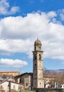 Bell tower in the blue sky Royalty Free Stock Photo