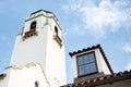 Bell tower of the Boise train depot and clouds Royalty Free Stock Photo