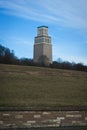 The bell tower at the Buchenwald concentration camp in Weimar, Germany. Royalty Free Stock Photo