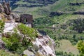 Bell Tower building in Vardzia cave monastery complex in Georgia Royalty Free Stock Photo