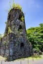 Bell Tower of Cagsawa Ruins, historical landmark, Cagsawa Ruins Park Royalty Free Stock Photo