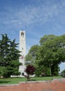 The bell tower on the campus of North Carolina State University in Raleigh Royalty Free Stock Photo