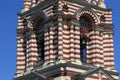 Bell tower of the Cathedral of the Annunciation in Kharkov. fragment.