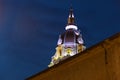 Bell tower of Cathedral of Cartagena in Old Town, Cartagena, Colombia